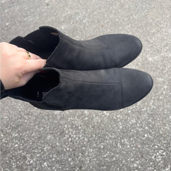 Toms Everly Boots - Black Oiled Nubuck Fit 8.5W - Picture 4 of 10